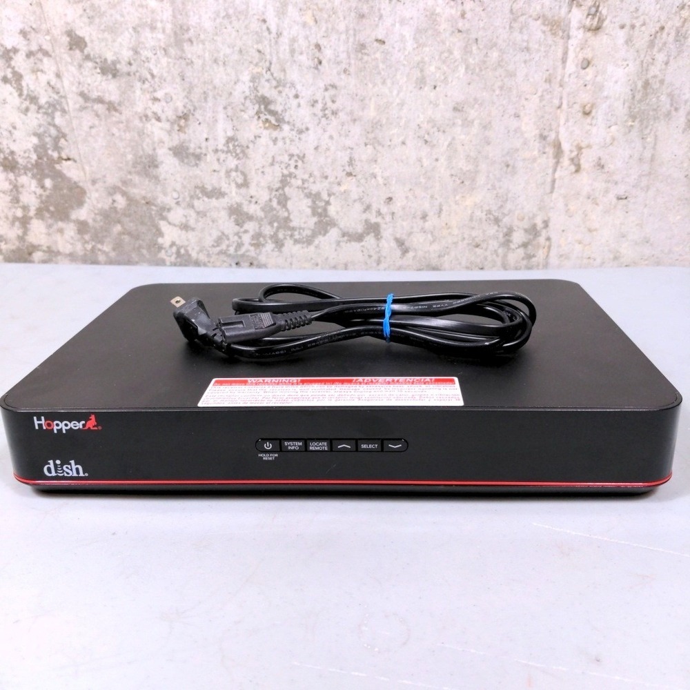 DISH Hopper Satellite Receiver Box Black DVR Media Player with Power Cord 2016
